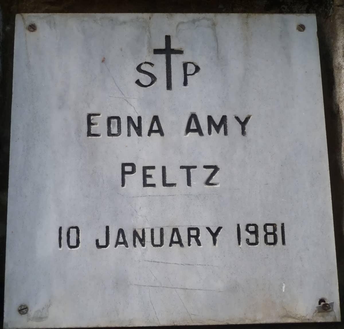 PELTZ Edna Amy -1981