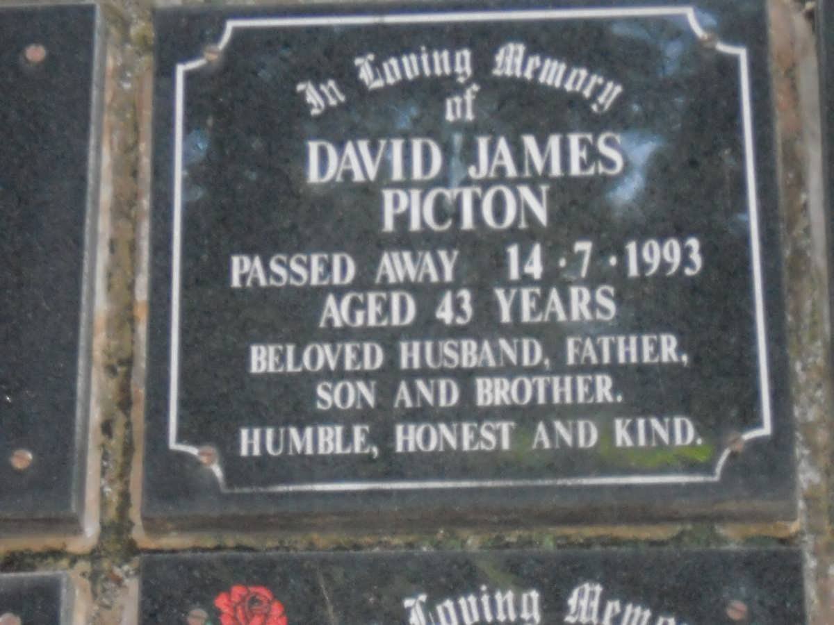 PICTON David James -1993