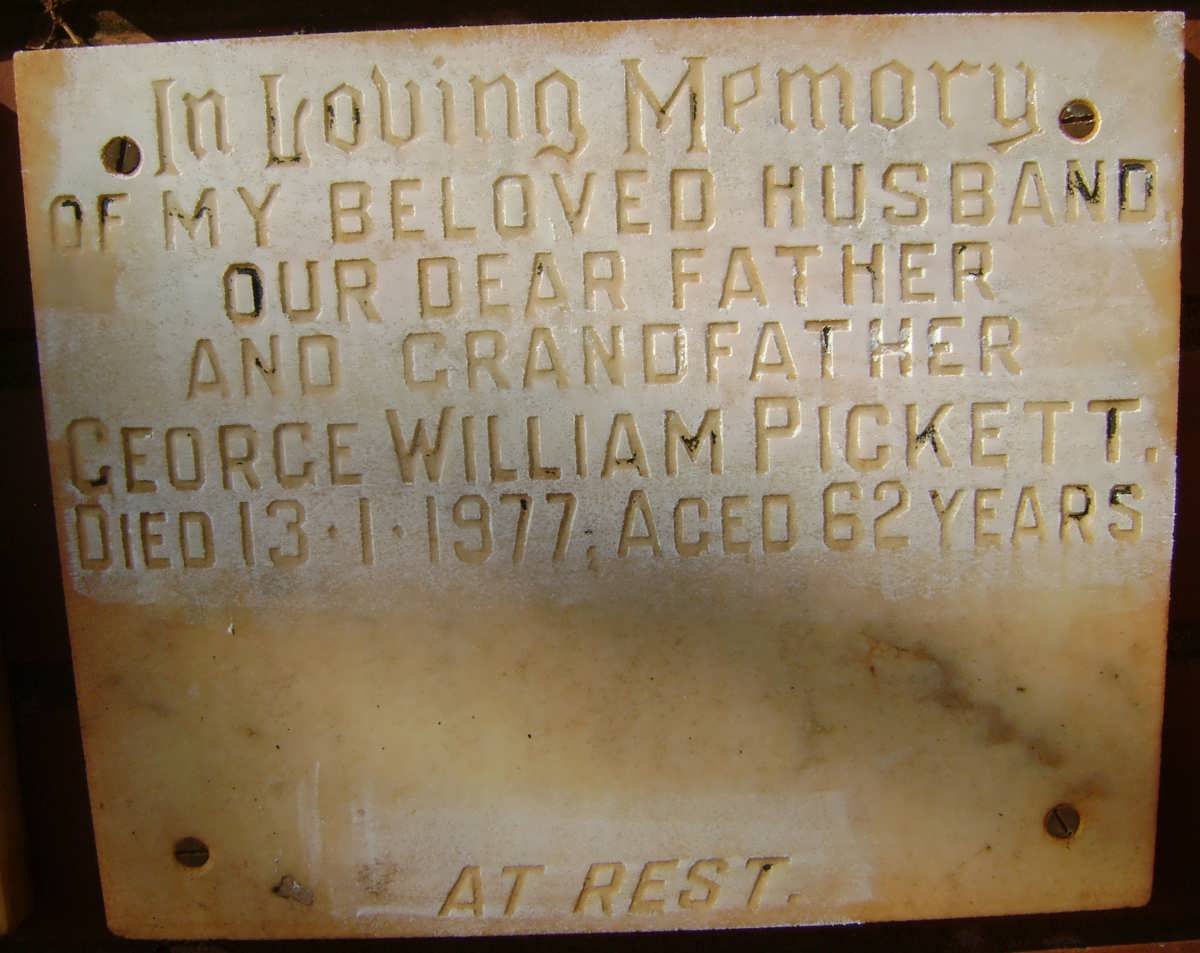 PICKETT George William -1977