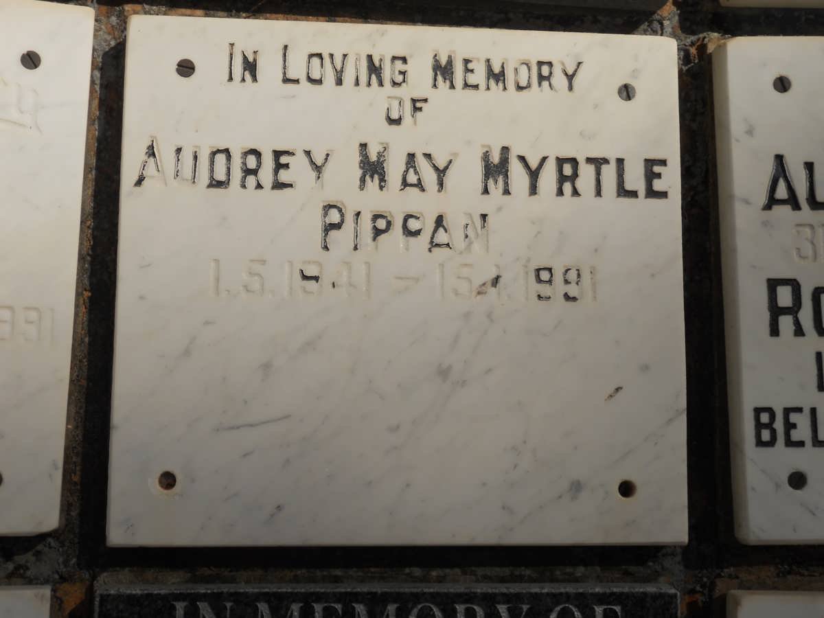 PIPPAN Audrey May Myrtle 1941-1991