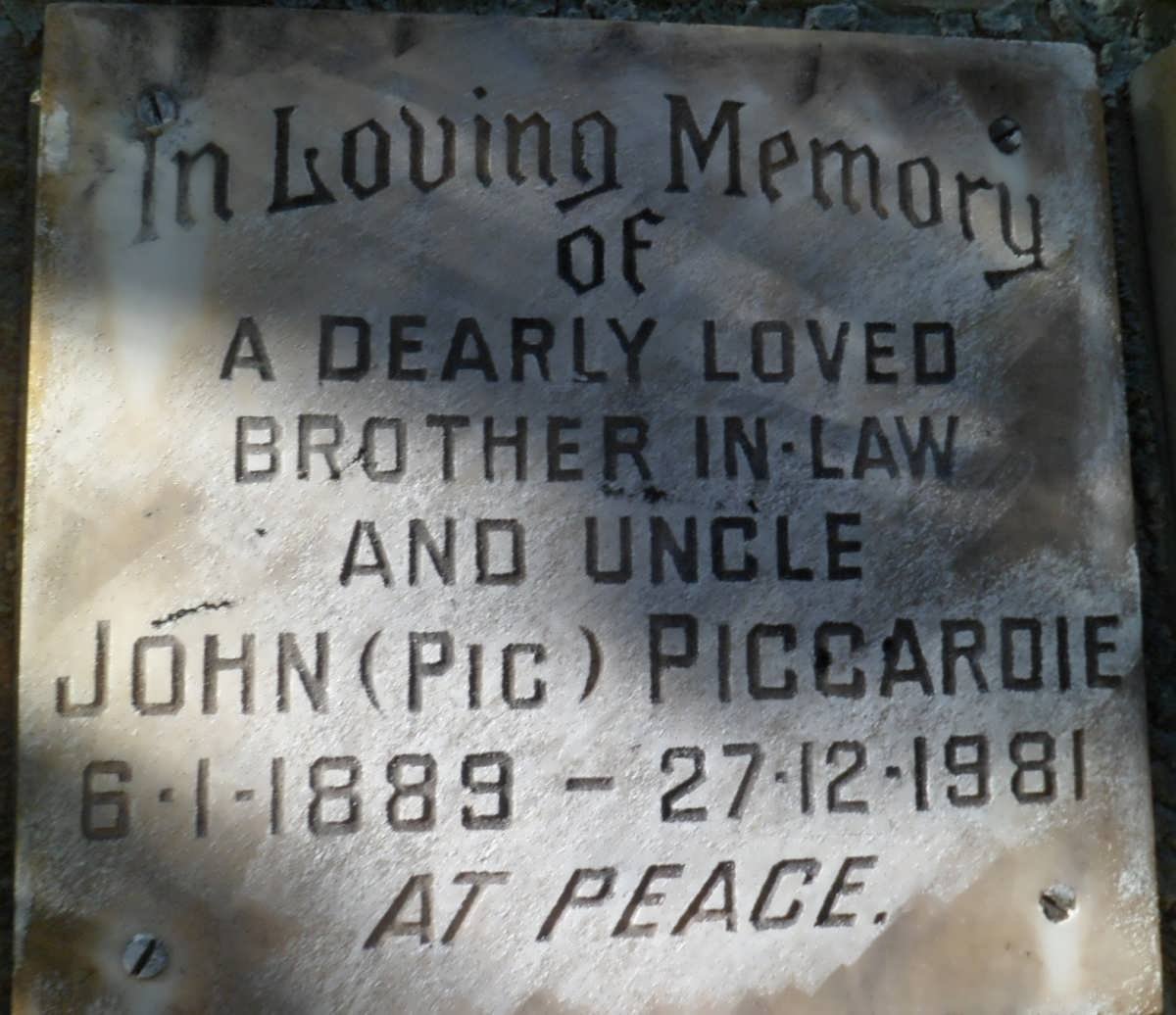 PICCARDIE John 1889-1981