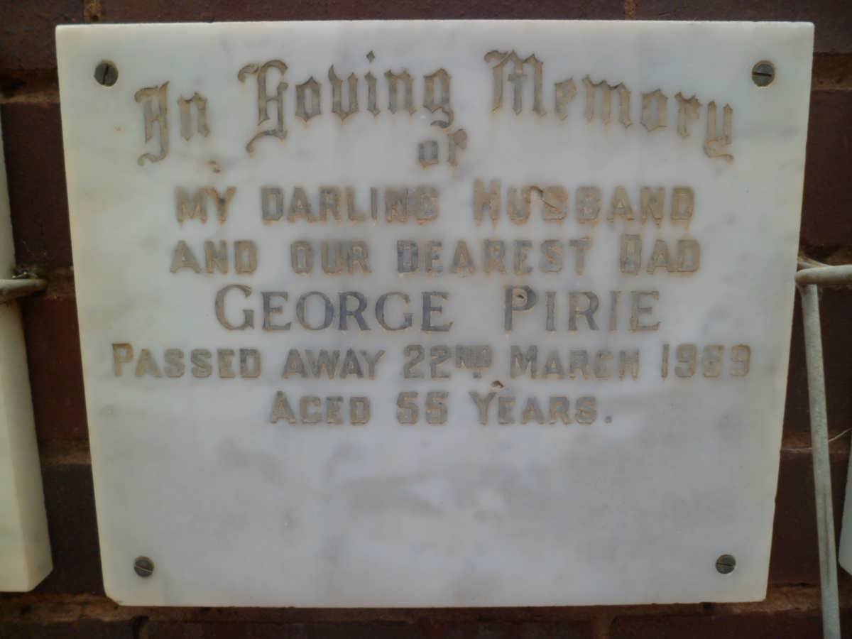PIRIE George -1969