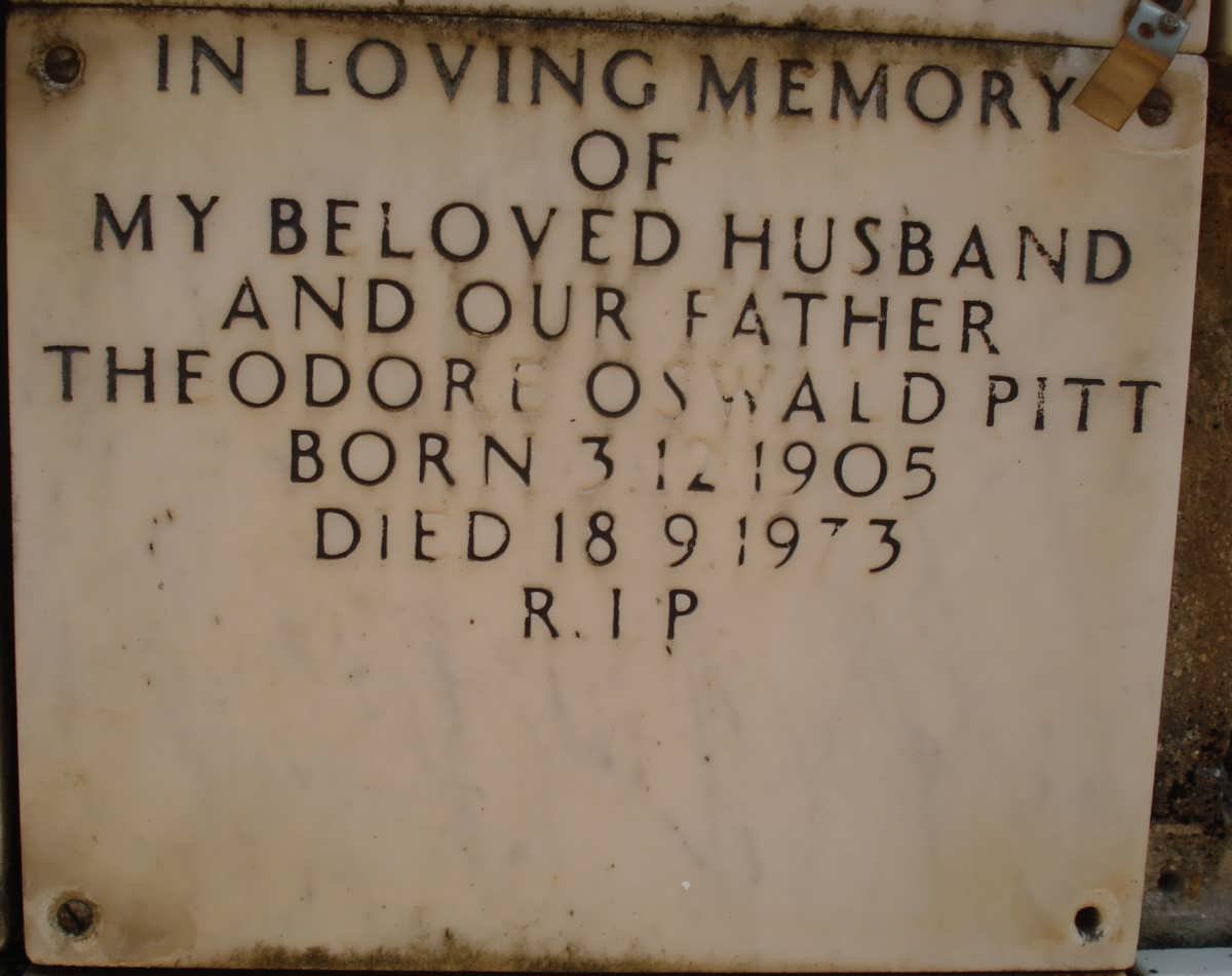 PITT Theodore Oswald 1905-1973