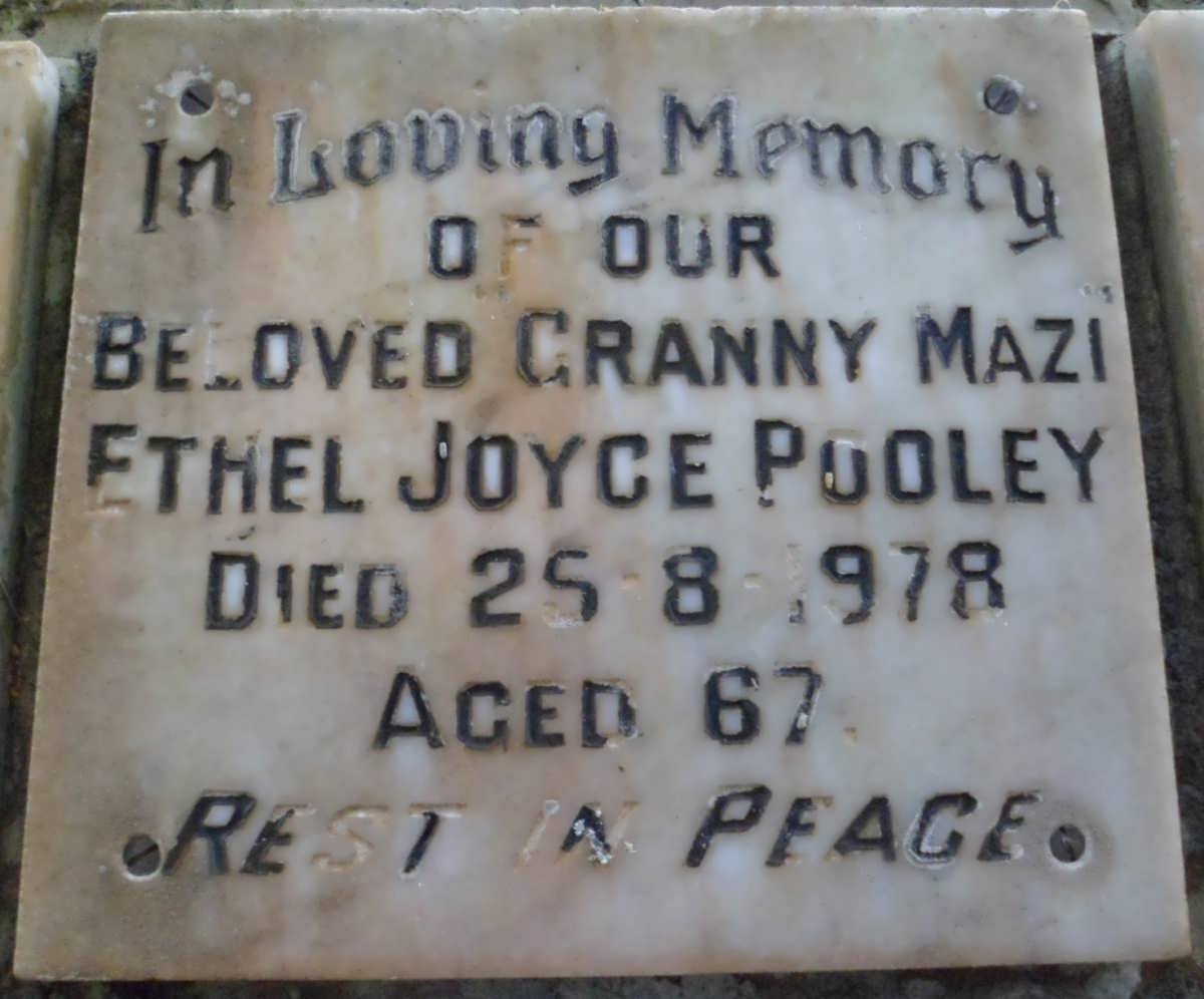 POOLEY Ethel Joyce -1978