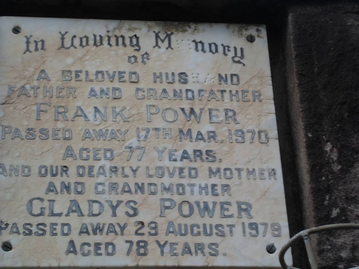 POWER Frank -1970 &amp; Gladys -1979