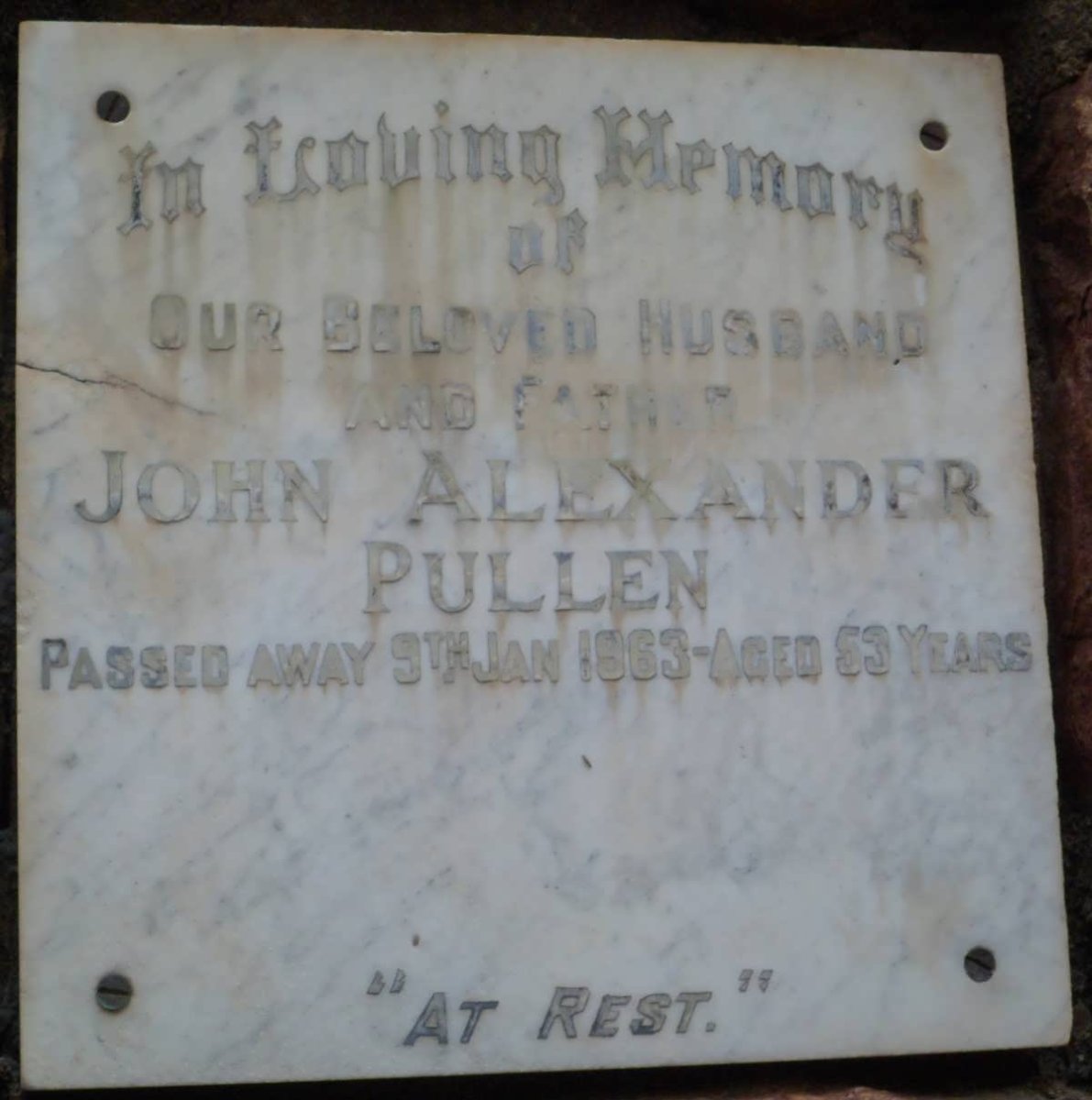 PULLEN John Alexander -1963
