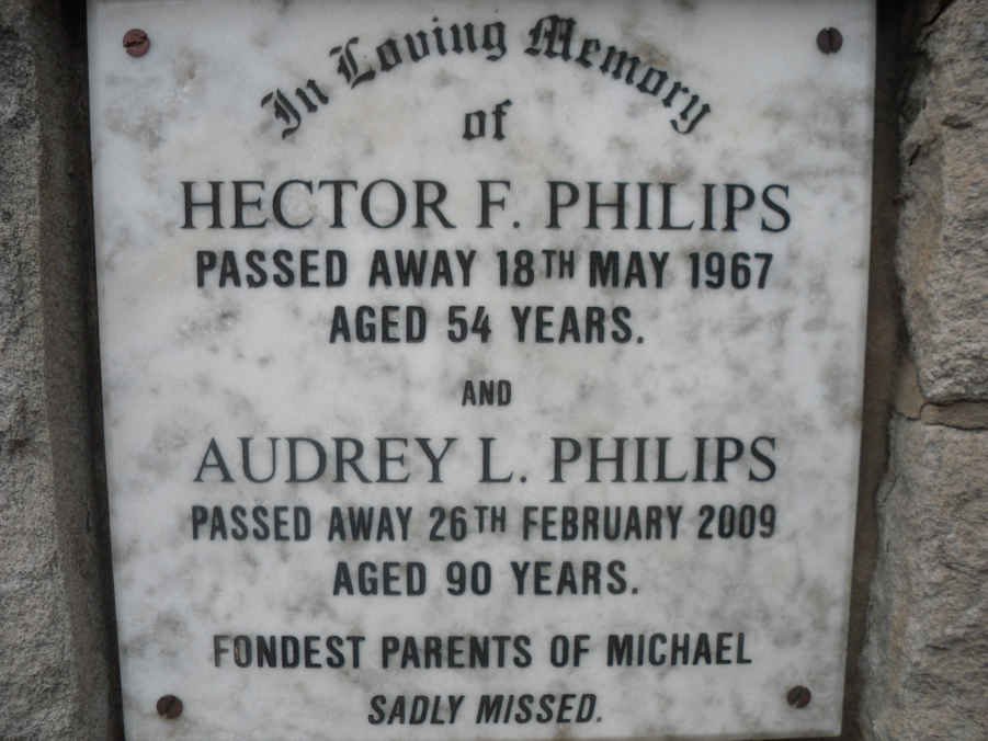 PHILIPS Hector F. -1967 &amp; Audrey L. -2009