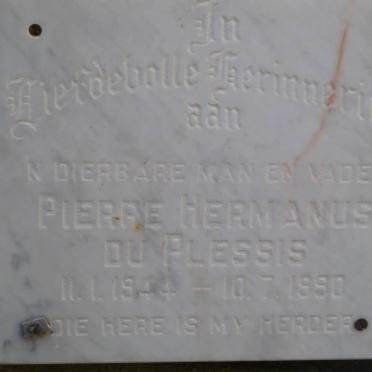 PLESSIS Pierre Hermanus, du 1944-1990