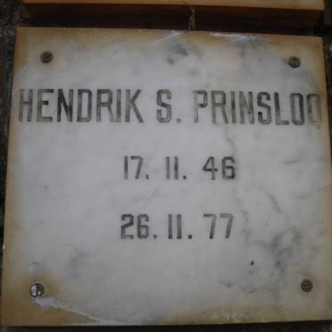 PRINSLOO Hendrik S. 1946-1977
