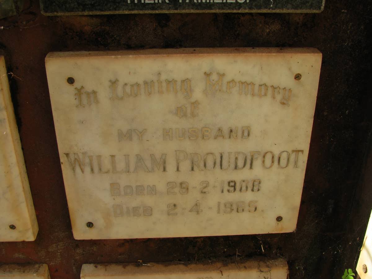 PROUDFOOT William 1908-1965