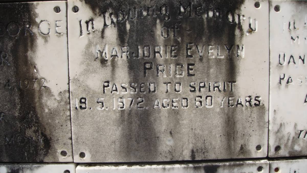PRICE Marjorie Evelyn -1972