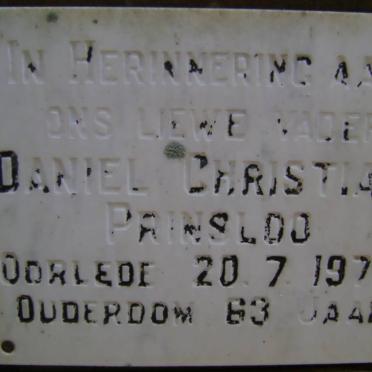 PRINSLOO Daniel Christian -1973
