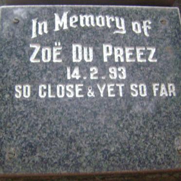 PREEZ Zoë, du -1993