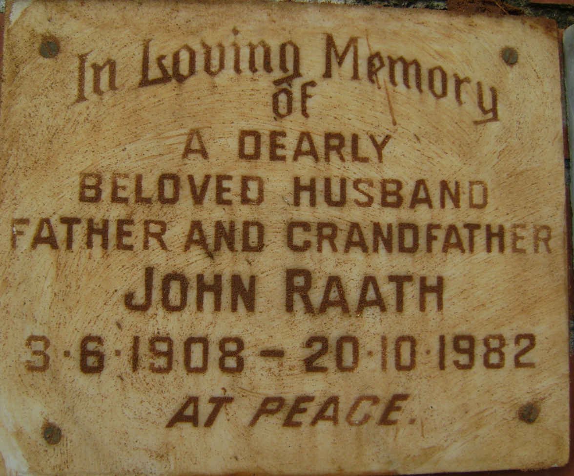 RAATH John 1908-1982