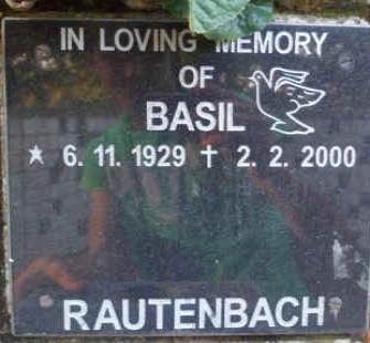 RAUTENBACH Basil 1929-2000