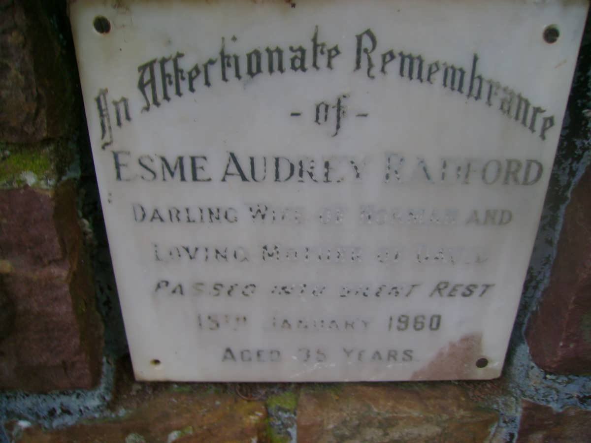 RADFORD Esme Audrey -1960