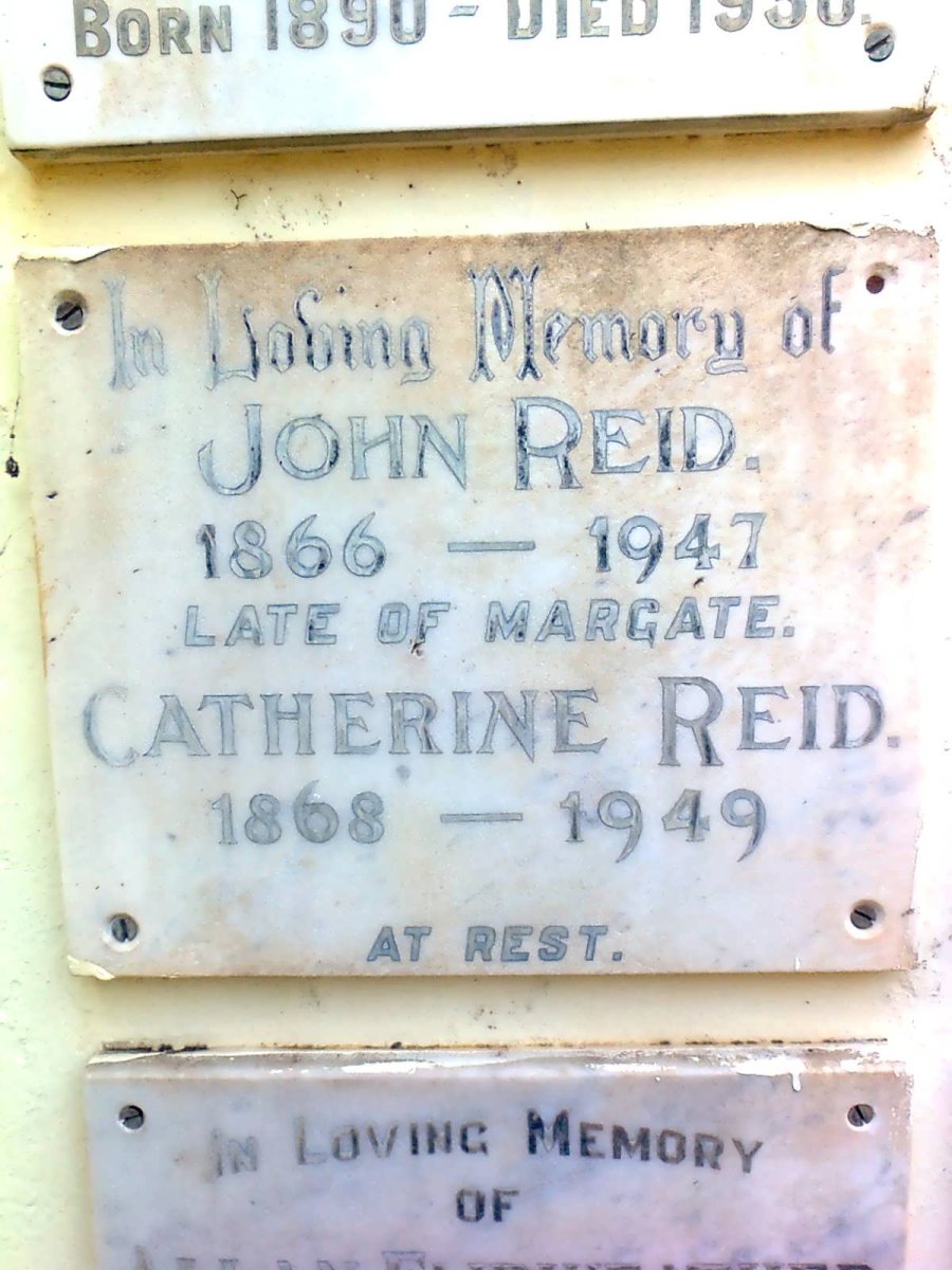 READ John 1866-1947 &amp; Catherine 1868-1949