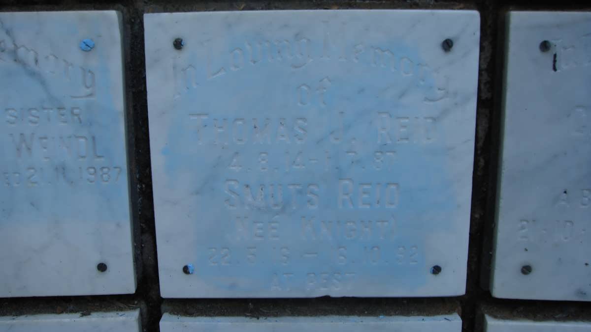 REID Thomas J. 1914-1987 &amp; Smuts KNIGHT 1916-1992