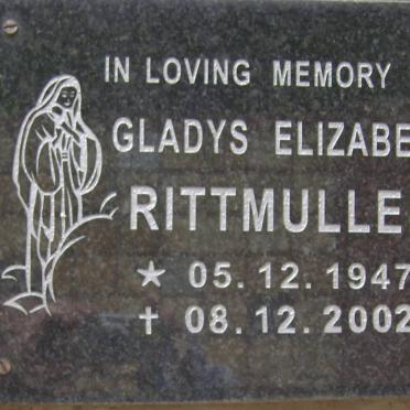 RITTMULLER Gladys Elizabeth 1947-2002