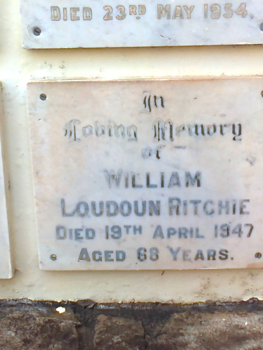 RITCHIE William Loudoun -1947