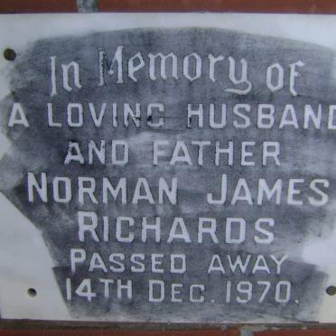 RICHARDS Norman James -1970