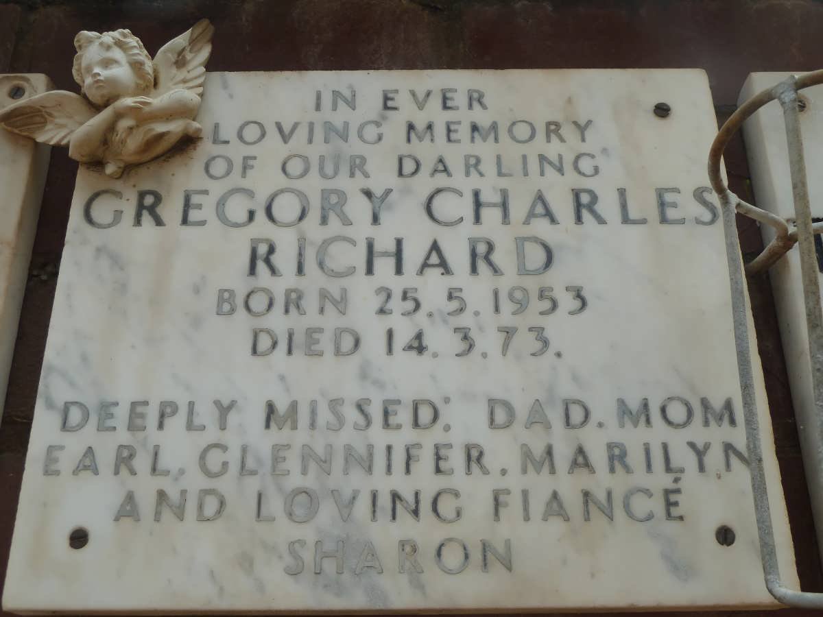 RICHARD Gregory Charles 1953-1973