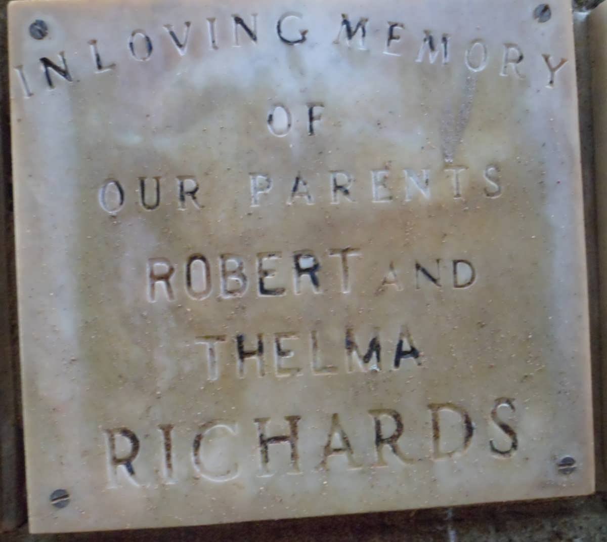 RICHARDS Robert &amp; Thelma