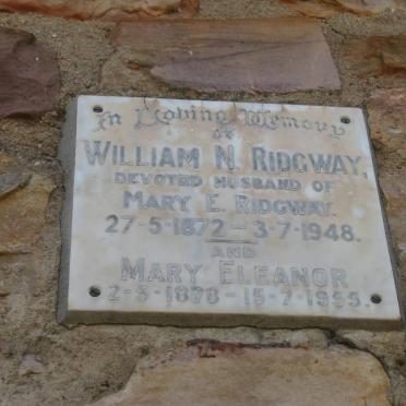 RIDGWAY William N. 1872-1948 &amp; Mary Eleanor 1878-1955