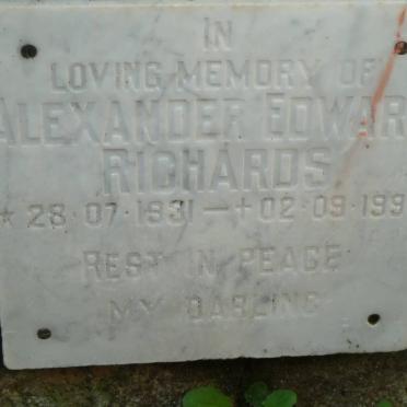 RICHARDS Alexander Edward 1931-1990