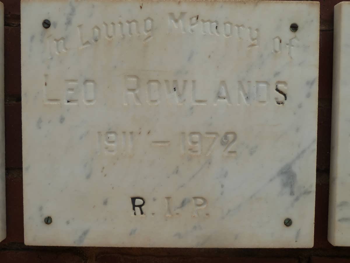 ROWLANDS Leo 1911-1972