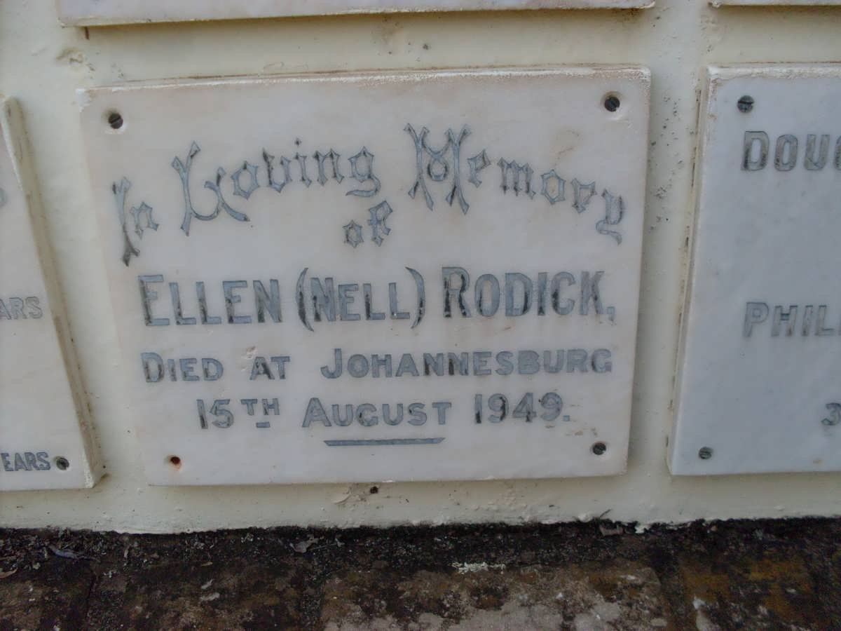 RODICK Ellen -1949