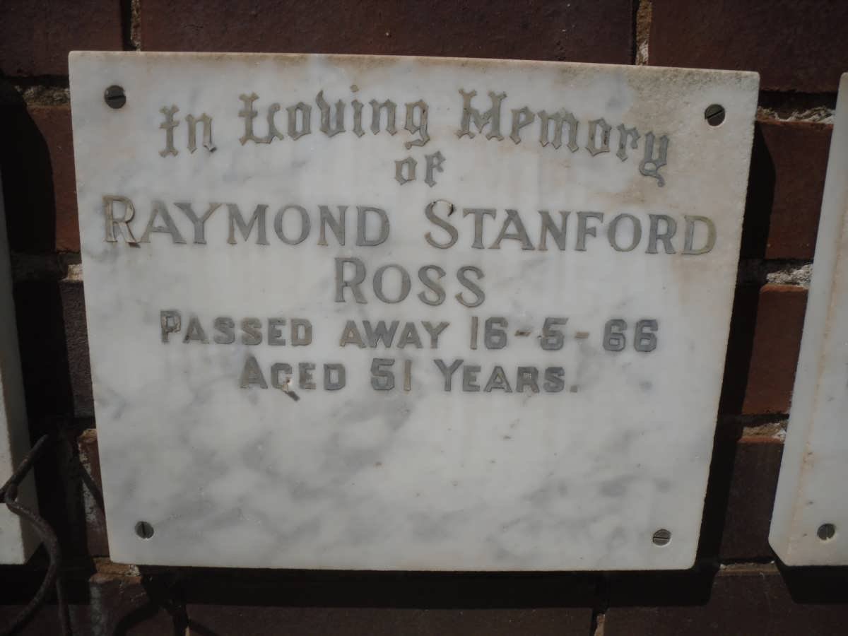 ROSS Raymond Stanford -1966
