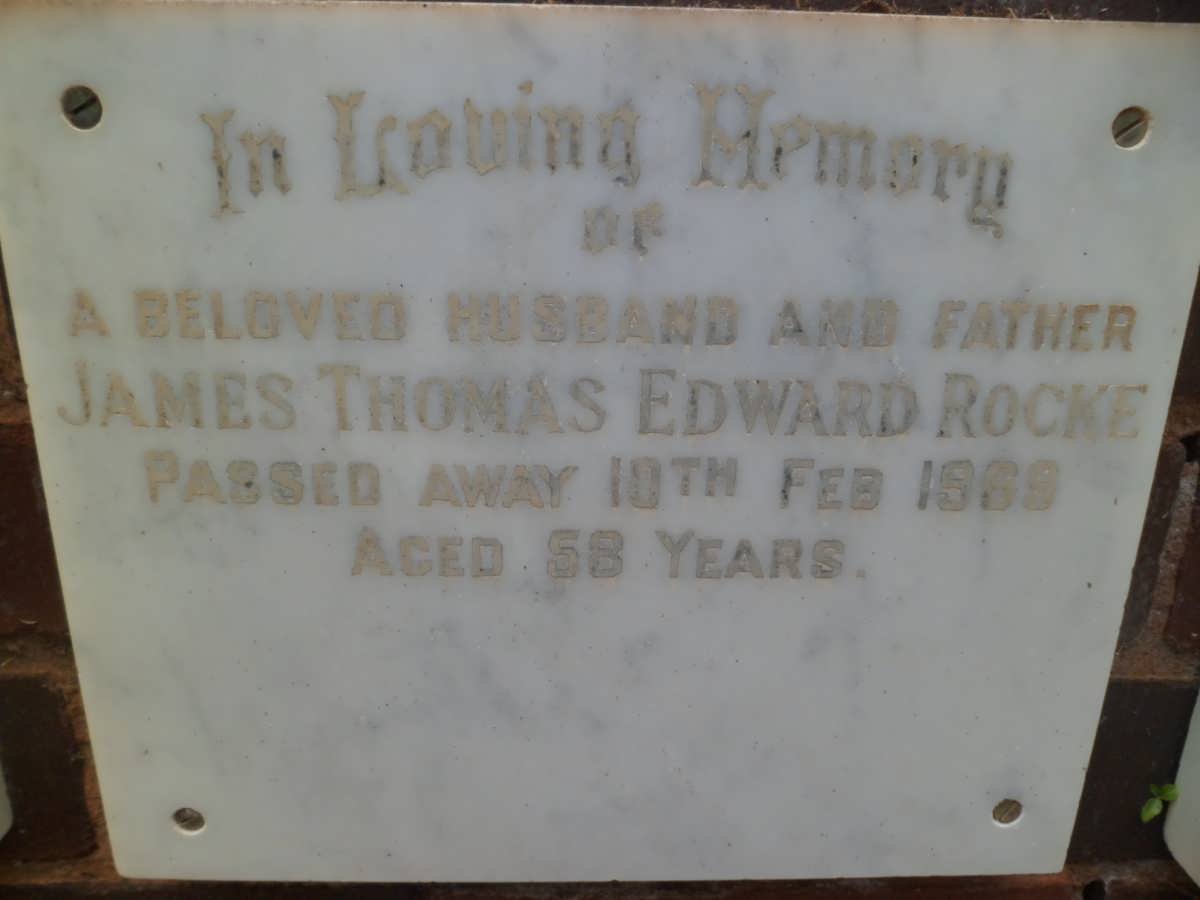 ROCKE James Thomas Edward -1969