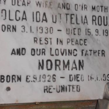 ROUX Norman 1926-1993 &amp; Olga Ida Ottelia 1930-1980