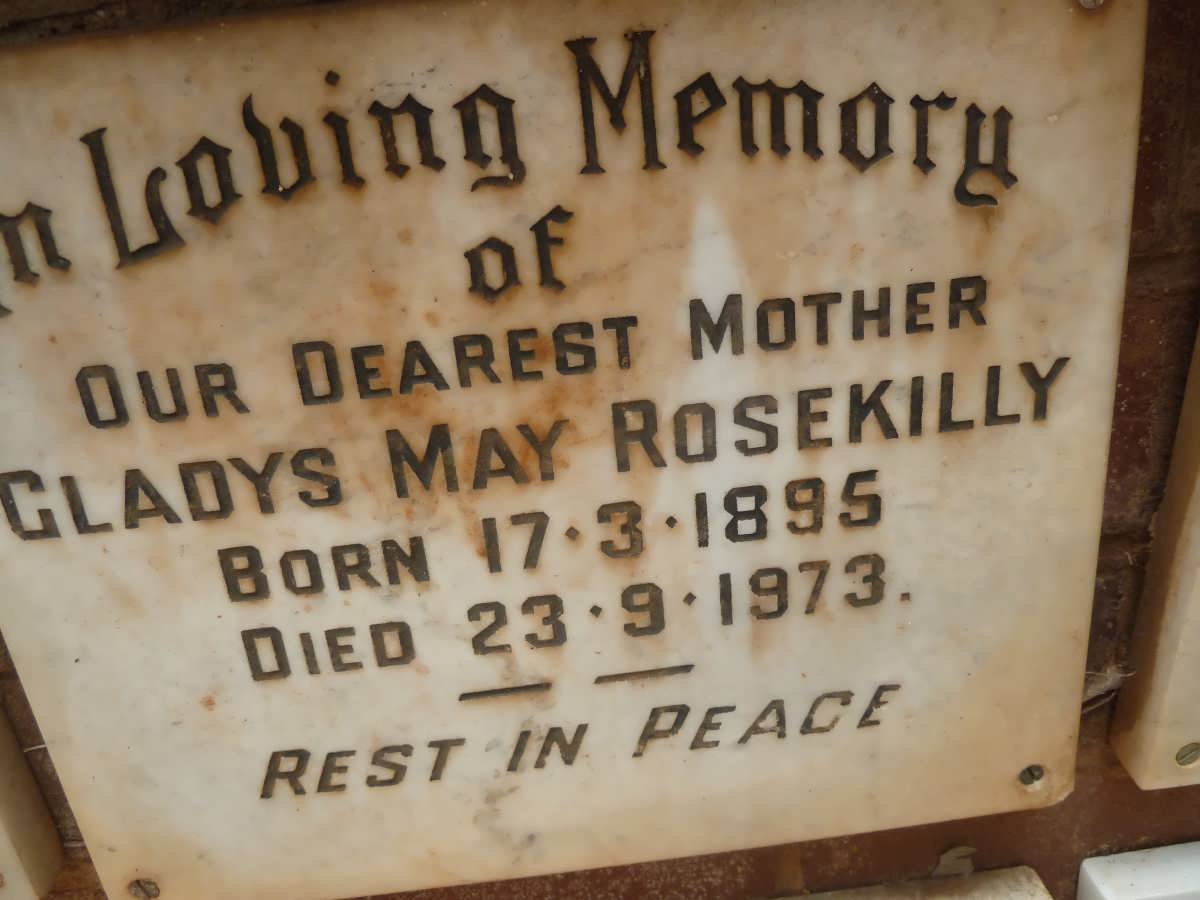 ROSEKILLY Gladys May 1895-1973