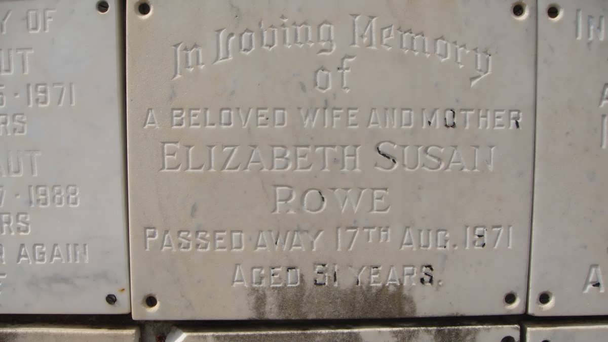 ROWE Elizabeth Susan -1971