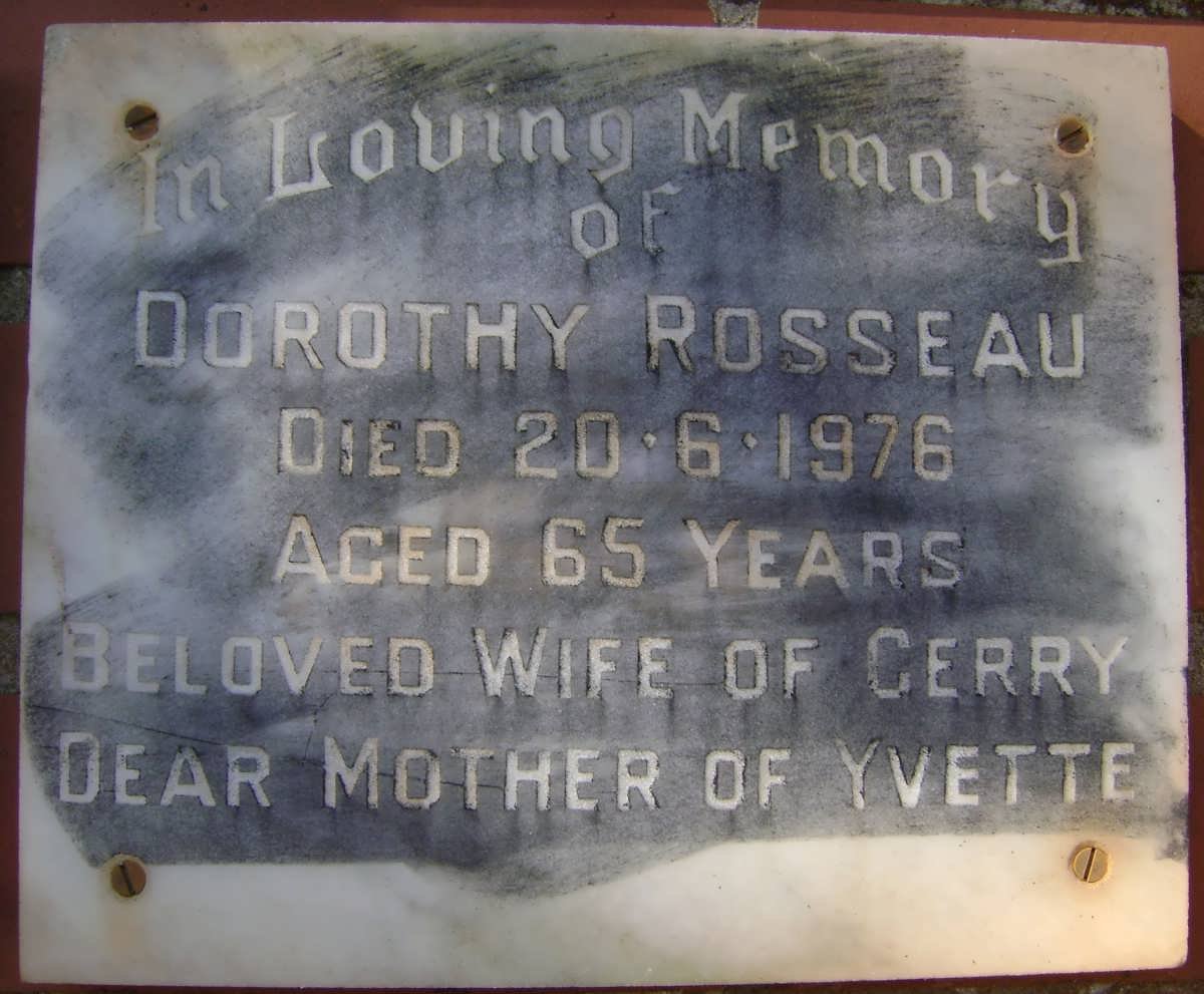 ROSSEAU Dorothy -1976