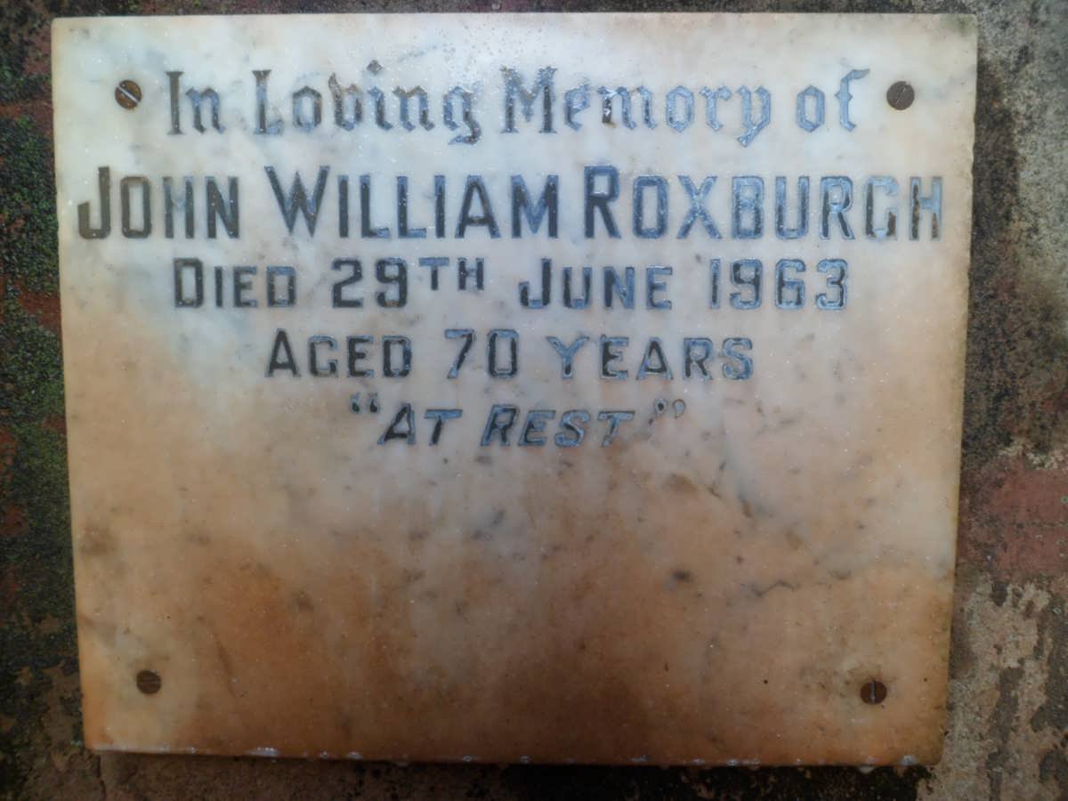 ROXBURGH John William -1963
