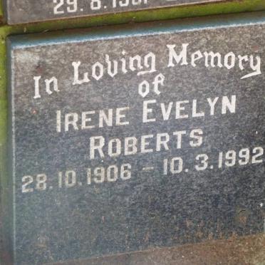 ROBERTS Irene Evelyn 1906-1992