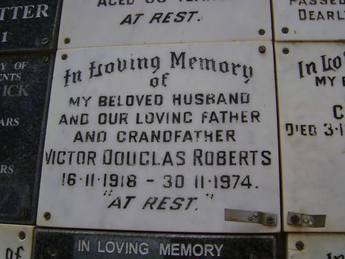 ROBERTS Victor Douglas 1918-1974