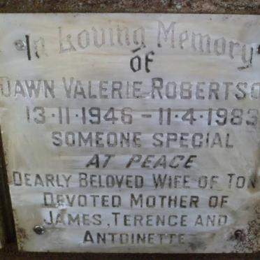ROBERTSON Dawn Valerie 1946-1983