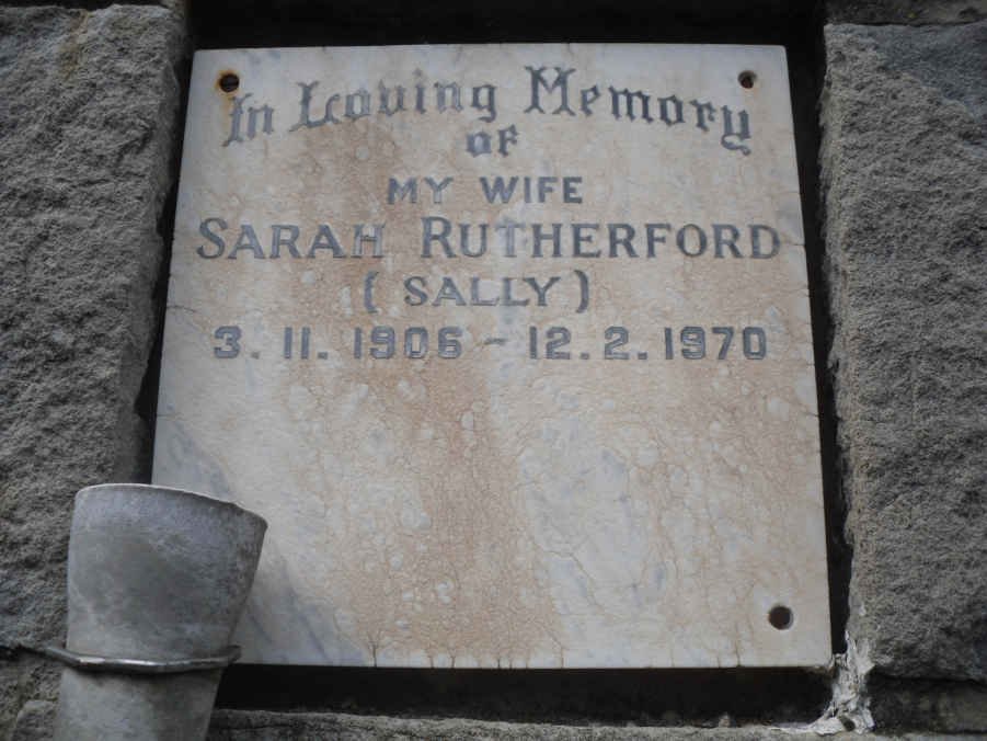 RUTHERFORD Sarah 1906-1970