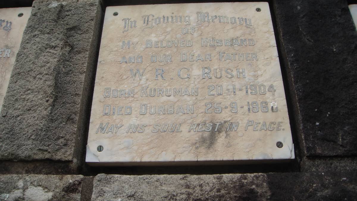 RUSH W.R.G. 1904-1968