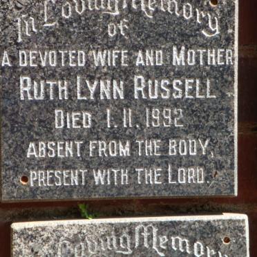 RUSSELL Ruth Lynn -1992