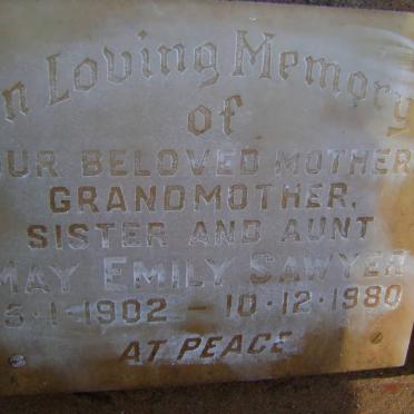 SAWYER May Emily 1902-1980