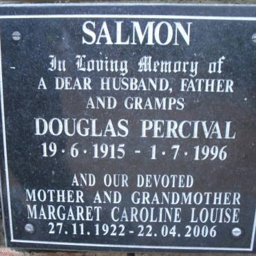 SALMON Douglas Percival 1915-1996 &amp; Margaret Caroline Louise 1922-2006