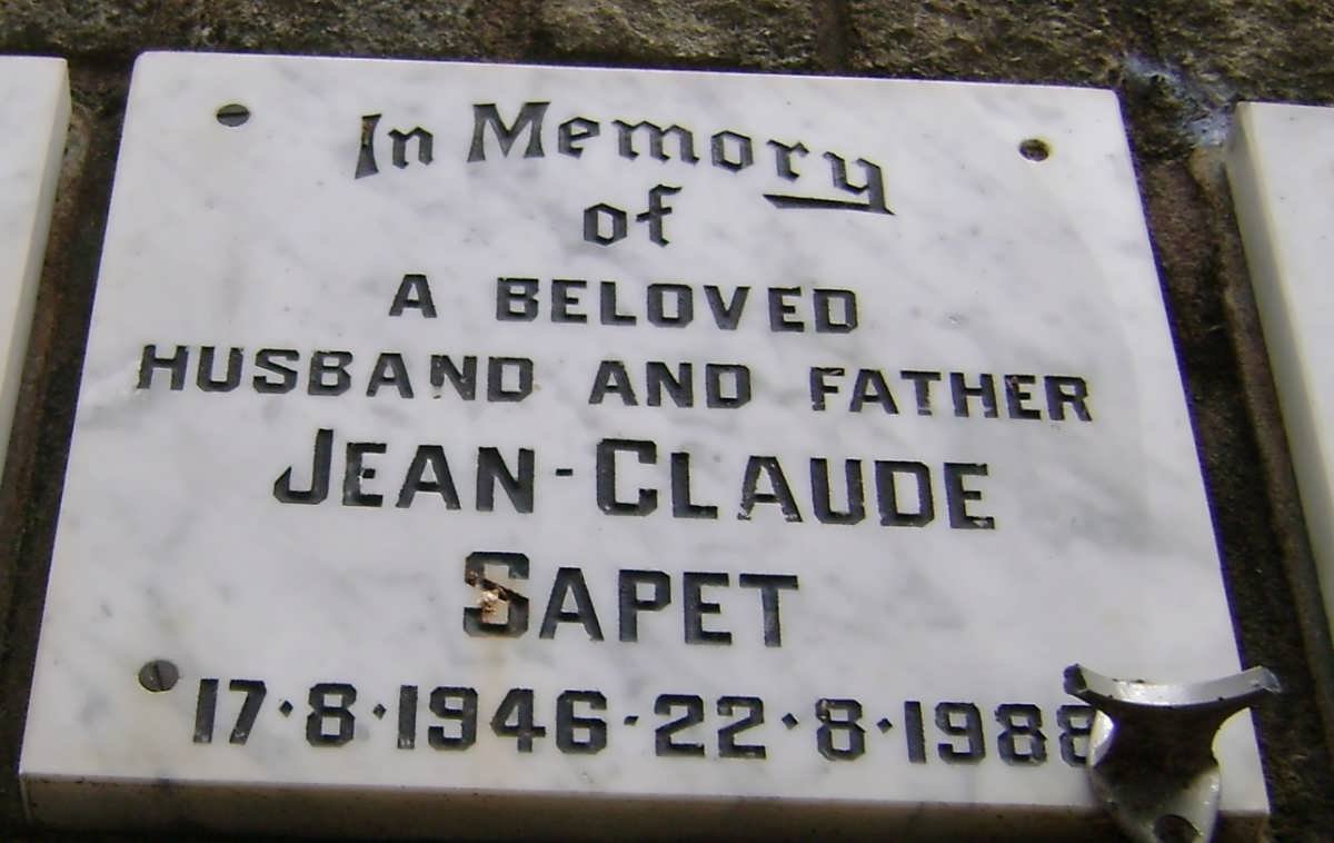 SAPET Jean-Claude 1946-1988