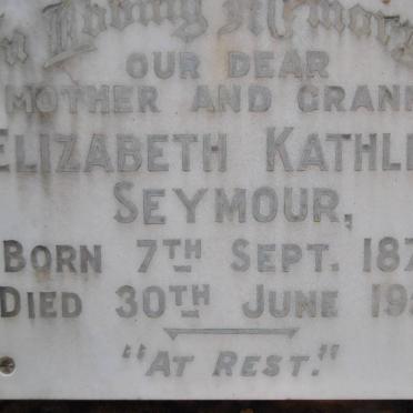 SEYMOUR Elizabeth Kathleen 1875-1959