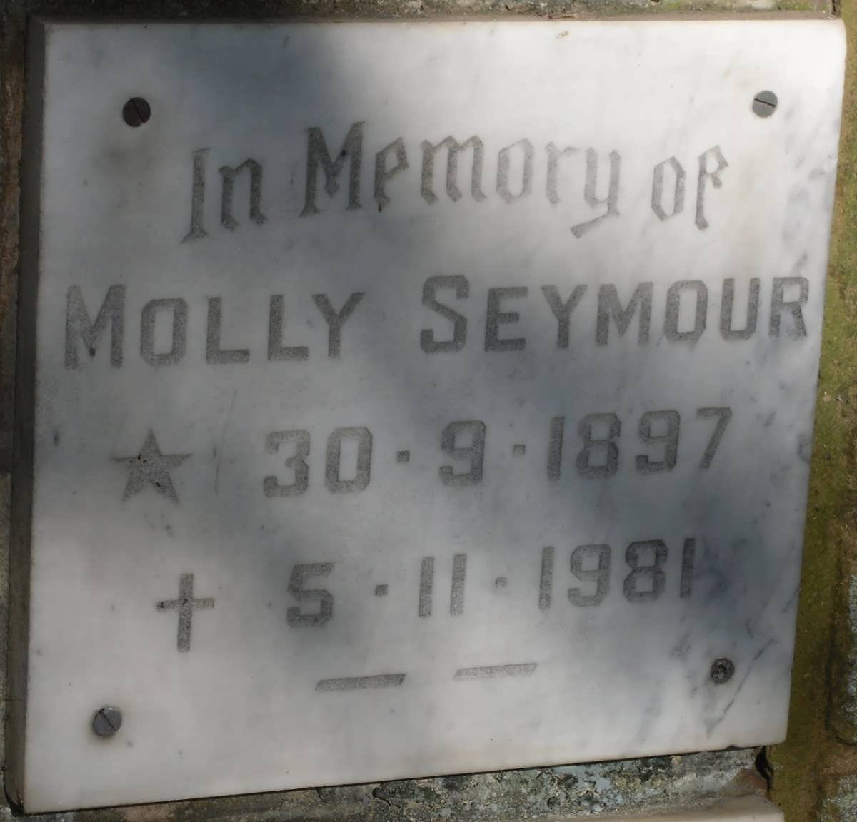 SEYMOUR Molly 1897-1981