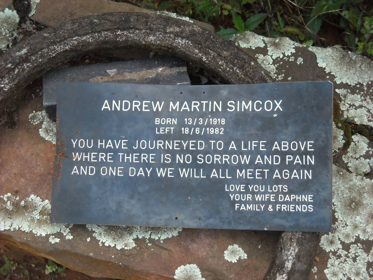 SIMCOX Andrew Martin 1918-1982